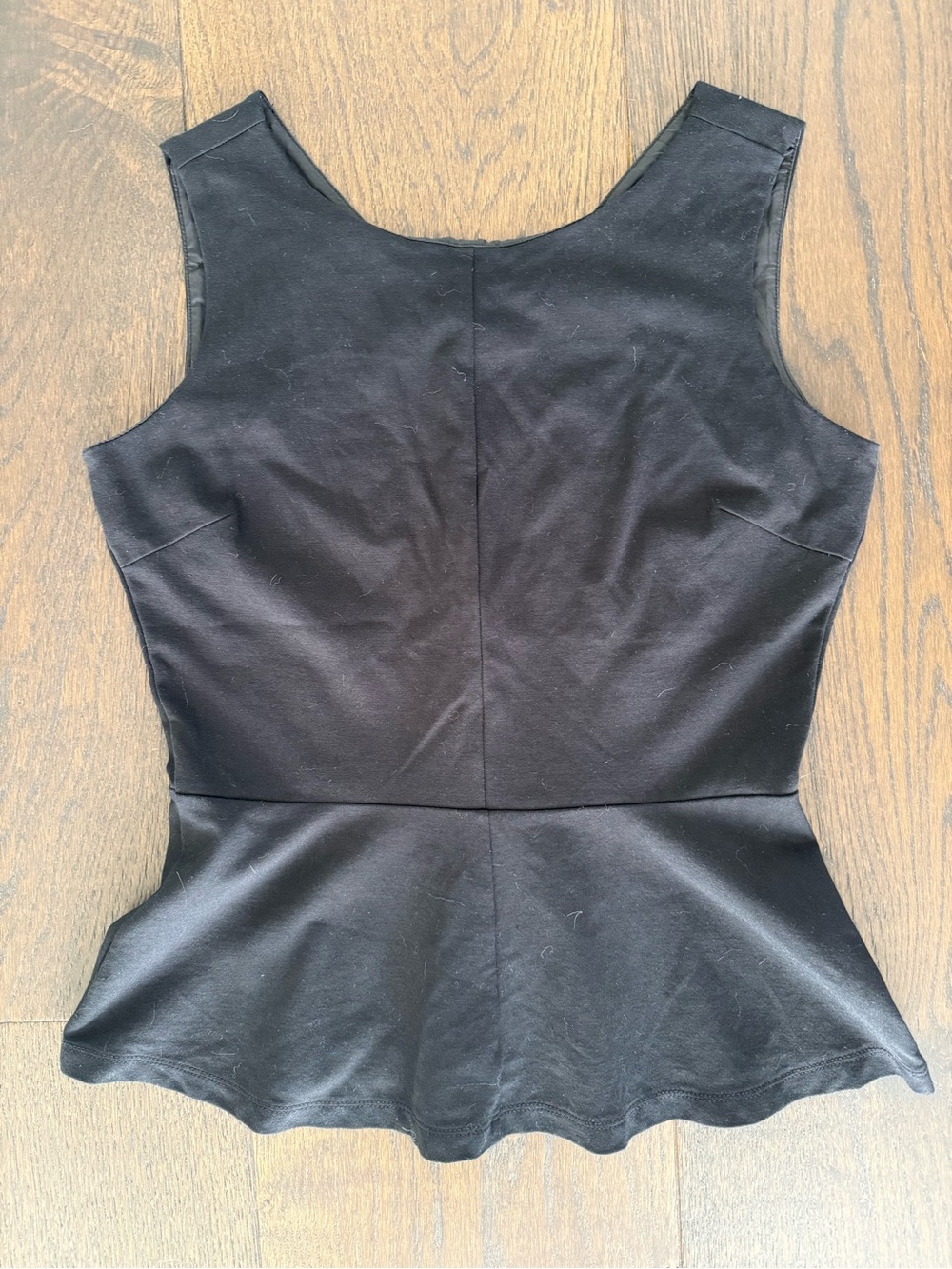 Banana Republic Black Sleeveless Peplum Top